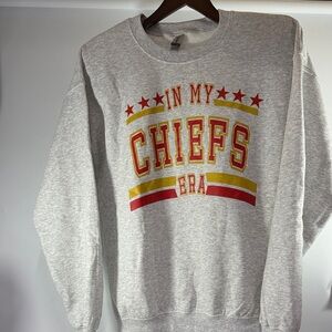 Gray “In My Chiefs Era” Sweater Size Large
